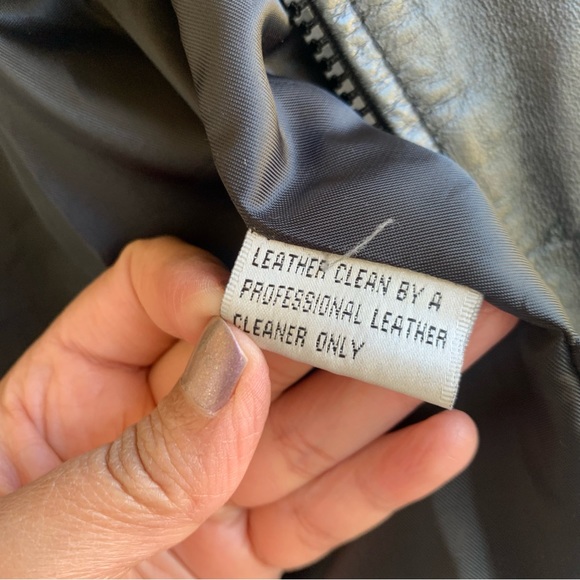 Reflections Spiegel black genuine leather sleeveless vest full zipper lined 6 - Picture 9 of 12